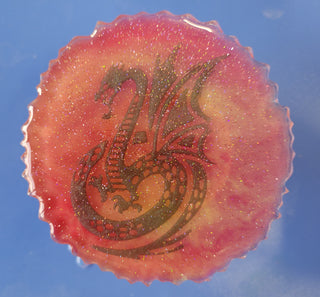 Skeletal Dragon Resin Coaster