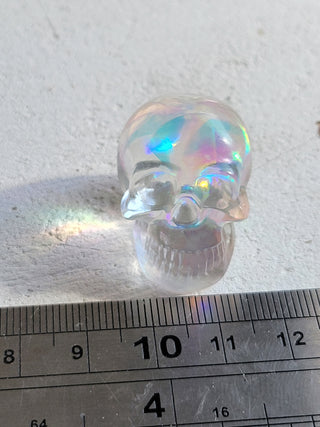 Holographic Skull Resin Ornament