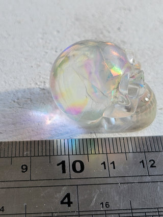 Holographic Skull Resin Ornament