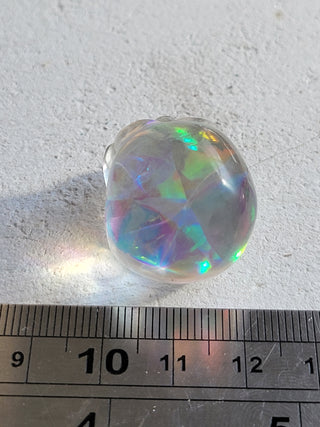 Holographic Skull Resin Ornament