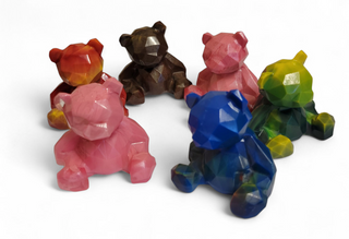Resin facet teddy bears