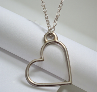 Sterling Silver Classic Heart Necklace
