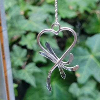 Handmade Sterling Silver Elegant Heart Necklace