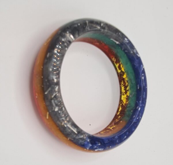 Chunky multi coloured bangle - Image 6