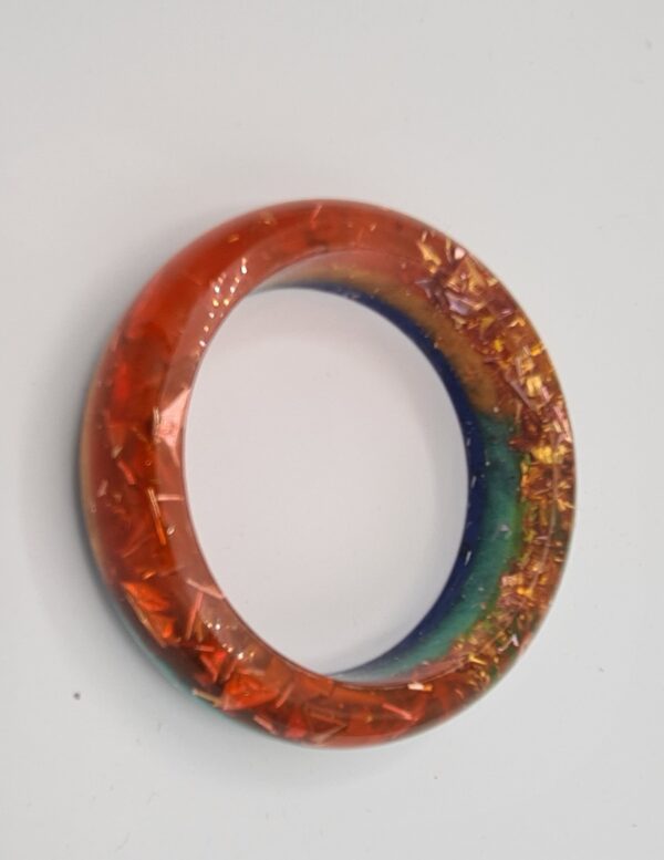 Chunky multi coloured bangle - Image 4