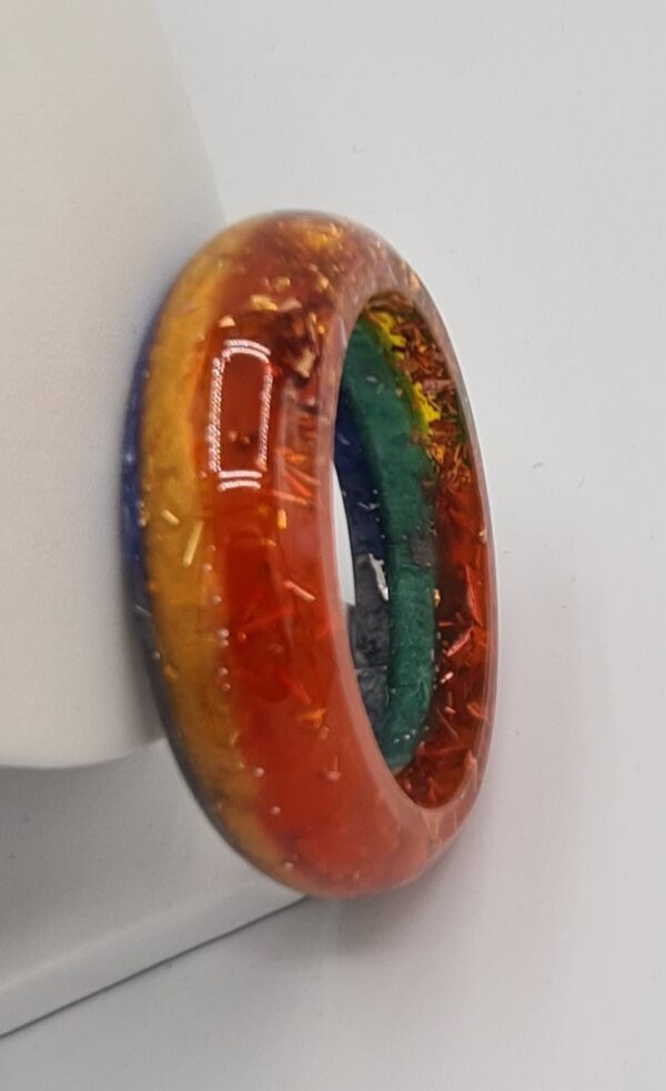 Chunky multi coloured bangle - Image 2