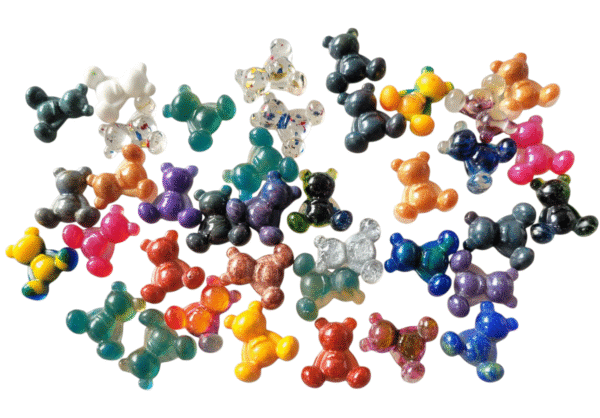 Small resin bears for jewellery making or embelishing cards or other creations