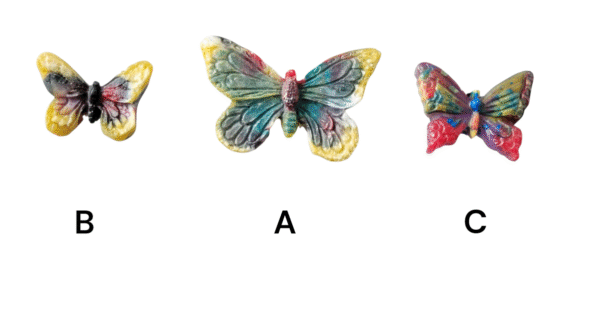 Pack of 4 Resin Butterflies - Image 3