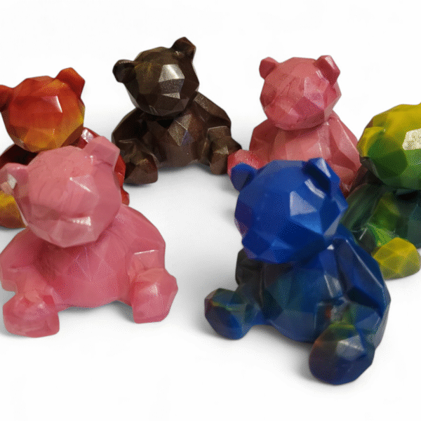 Resin facet teddy bears