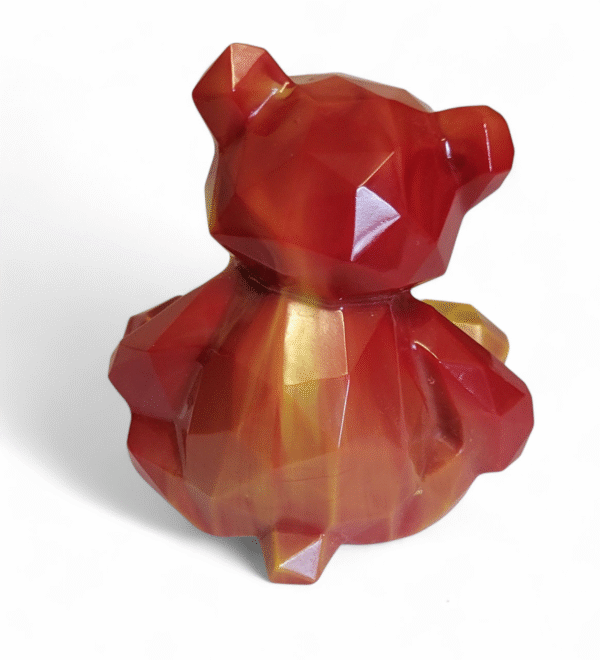 Large resin facet teddy bear - Image 3