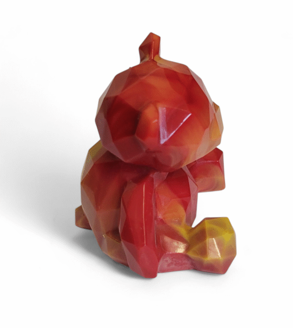 Large resin facet teddy bear - Image 2